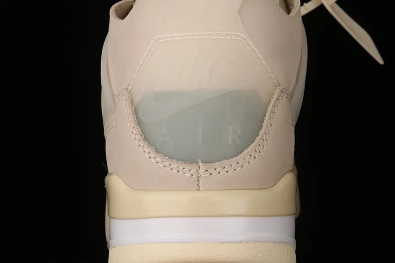 All categories Air Jordan Jordan series basketball shoes Air Jordan 4 pure original OF x Air Jordan 4 Retro "Cream/Sail" AJ4 Joe 4 mid-top retro casual sports culture basketball shoes CV9388-100